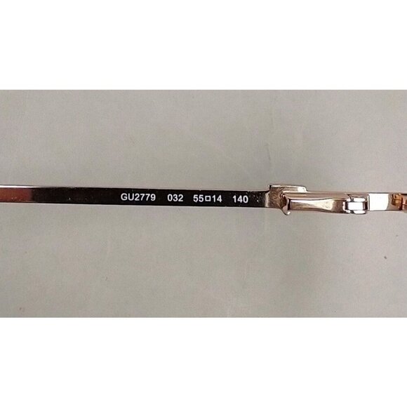 GUESS GU2779 032 Gold Metal Cat Eye Optical Eyeglasses Frame Only 55-14-140 2779 - Picture 7 of 7